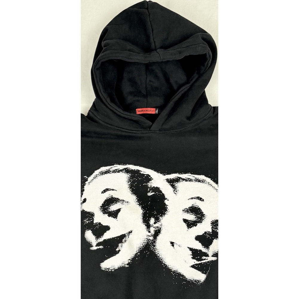 BrandJewelryCo Double Joker Hoodie XL Heavyweight Rare Sold Out Streetwear Bat - Picture 4 of 6